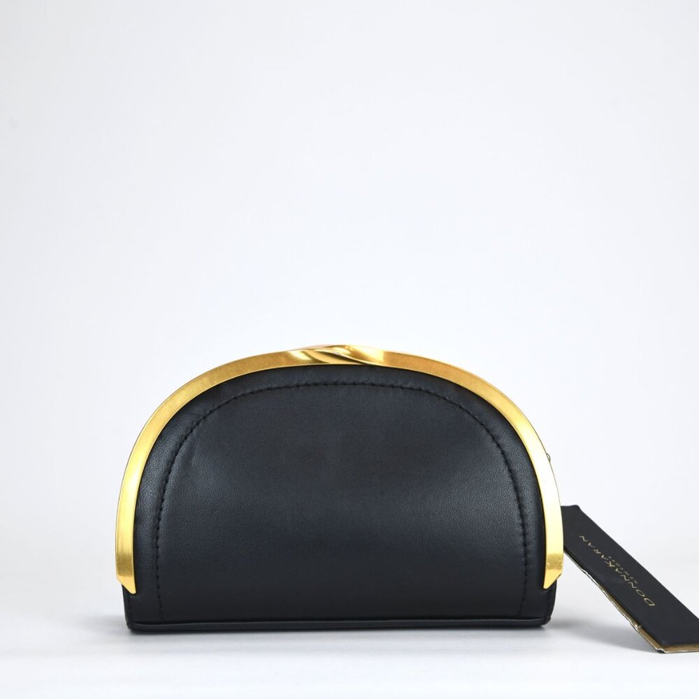 Donna Karan Lawrence Chain Clutch - Black/Gold - Picture 2 of 8
